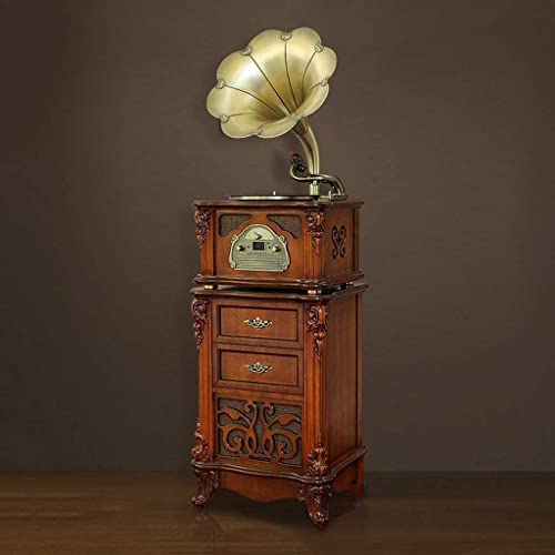 WSJTT vinyles Record Players Player Turntable Retro Vinyle Player Solide Gramophone en bois massif, haut-parleurs stéréo… - Les Beatles, Paul McCartney, John Lennon, RIngo Starr, George Harrison WSJTT vinyles Record Players Player Turntable Retro Vinyle Player Solide Gramophone en bois massif, haut-parleurs stéréo… – Image 3