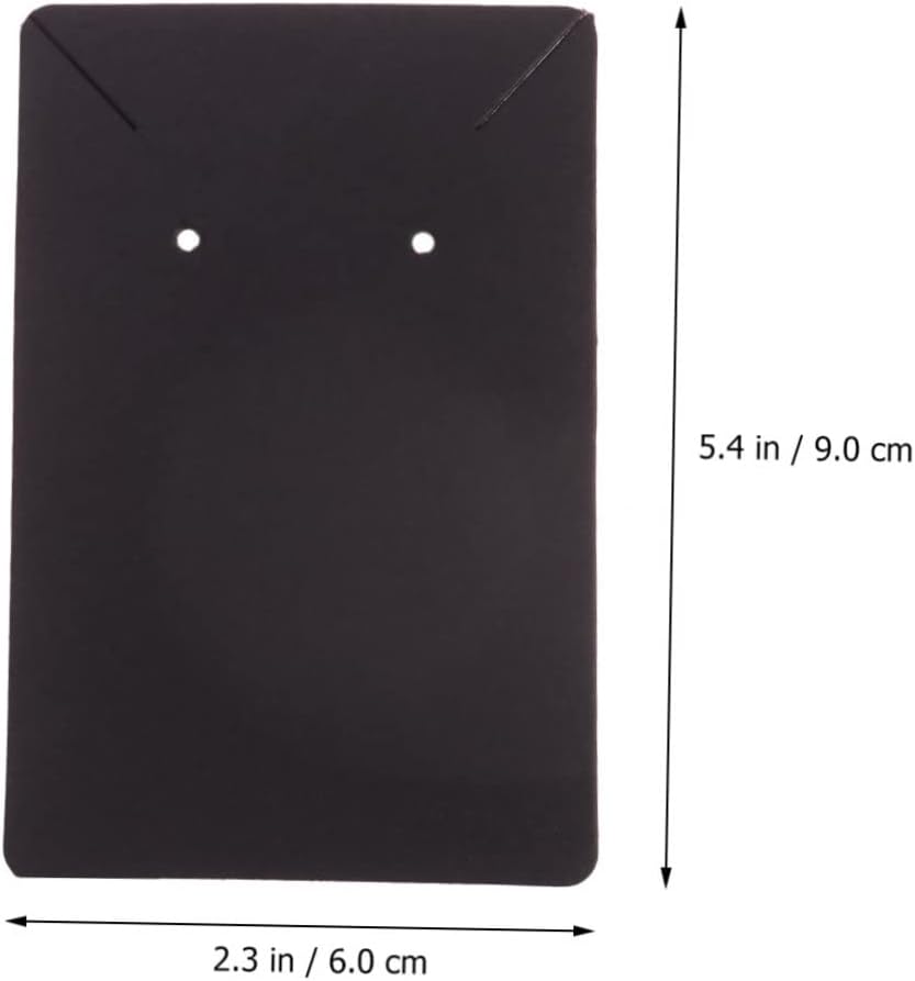 KONTONTY 100pc Paper Earring Cards Display Holders for Selling OPP Bags Jewelry Making Supplies Cardboard Jewelry Packaging