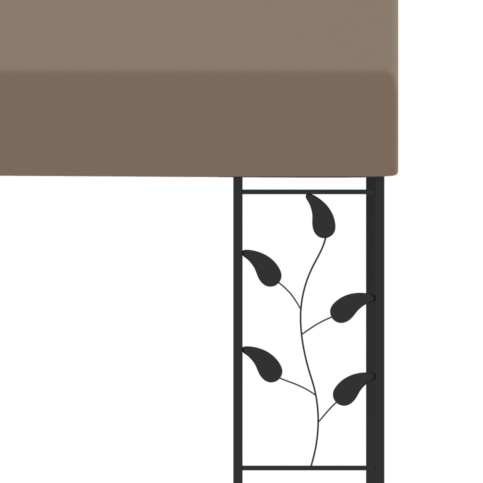 Gazebo a Parete 3x3x2,5 m Talpa,Gazebo Pergola Con Telo Impermeabile Richiudibile E Struttura Rettangolare In Acciaio Inossidabile Ad Alta Densità,Per Arredo Giardino,Terrazzo e Attività Commerc