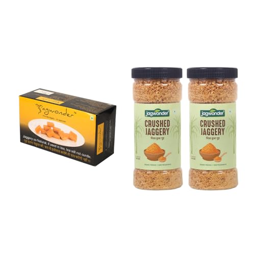 Jagwonder Jaggery Cube(850gm) & Powder(1KG) Super Saving Combo |T...