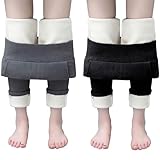 Jogginghose Damen Winter Gefüttert - Strumpfhosen Damen Baumwolle Thermoleggings Mit Taschen...