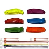 HEIMDALL Emergency Whistle with Lanyard (6 Pack) for Safety Boating Camping Hiking Hunting Survival Rescue Signaling (Red, Yellow, Green, Orange, Blue, Purple)