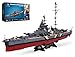 JMBricklayer Battleship Building Block Set for Adults 2537 PCS, Large Bismarck Military Warship, WWII MOC Battle Ship Boat Model 60015 for Home Office Decor, Army Toy Gifts for Men Boys 14+