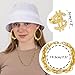GIFIKOI 80s 90s Accessories Outfit for Woman Men Hip Hop Costume Kit Old School Rapper Jewelry White