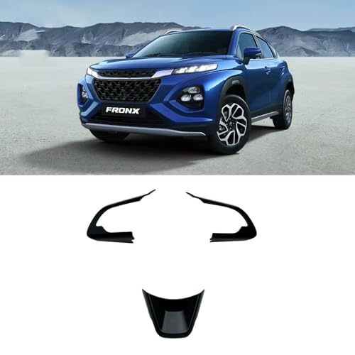 For フロンクスFRONX WDB3S WEB3S 2WD 4WD(2024年10月〜現在) ステアリングホイール装飾パネル変更 専用装飾ステッカー ステアリングホイール多機能ボタンフレーム