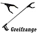 Produktbild Leonado Vicenti Greifer Greifzange Greifarm Handgreifer für Müll mit Magnet 76 cm Aluminium