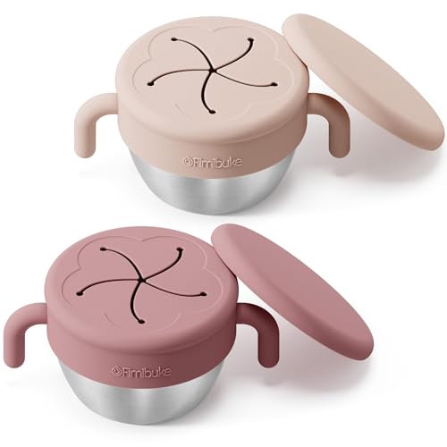Fimibuke Snack Containers for Toddlers Kids, 12 OZ Spill Proof St...