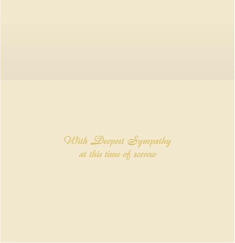 Miniatura 2 de The Gallery Collection, Paquete de 1 tarjeta de condolencias con sobre forrado de perlas (simpatía de diente de león)