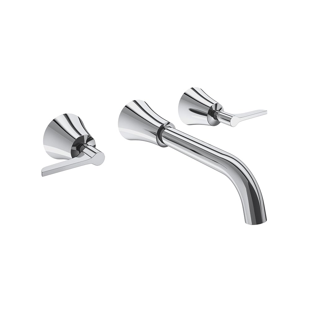 RAMON SOLER 912001ML ADAGIO Grifo Bimando Mural de Lavabo Empotrado Cromo