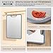 Titanium Cutting Board Double-sided non-slip silicone edging Pure Titanium Cutting Boards for Kitchen - Double-Sided Food-Grade Chopping Board Non-Stick Durable and easy to clean (Medium)
