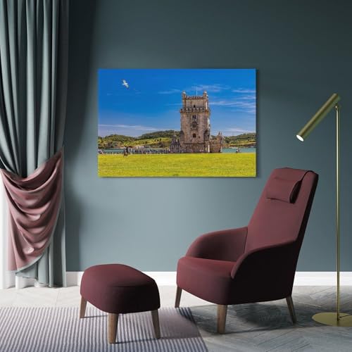 Poster moderne sur toile 40x60 cm avec cadre pour salon élégant