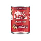 WholeHearted Grain Free Adult Beef and Vegetable Recipe Wet Dog Food, 13.2 oz, Case of 12