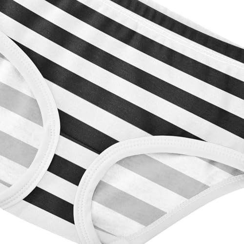 White Black Stripe Toddler Girls's Underwear 2T4