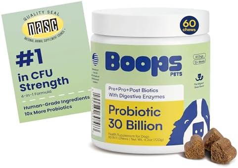 Probiotics for Dogs – 30 Billion CFU with Pre, Postbiotics & Dige...