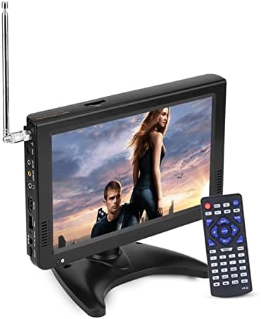 Acogedor Car TV, 10 inch 1080P HDMI Portable Smart TV, ATSC Car Digital TV, Stereo High Sensitivity Digital TV Tuner Support FM Radio, SD/TF Card, USB Devices, AV, VGA