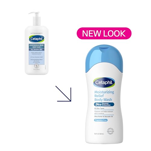 Cetaphil Moisturizing Body Wash, Sensitive Skin, Fragrance Free, 16.9oz - image 2