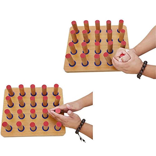 Rééducation AVC de la main avec planche flashboard et bâtons de bois S