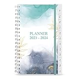 2023-2024 Pocket Planner/Calendar - A6 Weekly & Monthly Organizer Notebook & Journal to Track Goals,