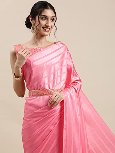 Image of AKHILAM Women's Aura Silk Woven Design Saree With Unstitched Blouse Piece (FF08AURA80 Parent)
