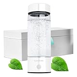 Hydrohealth Hydrogen Water Bottle for Kidney, Liver, Heart & Gut Health | 1600PPB with Advanced SPE/PEM Technology Filter | Turbocharge & Portable | Increase Energy, Strength & Metabolism - Pack of 1