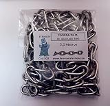 cadena inoxidable 316 Su calidad industrial garantiza una alta carga de rotura 630 Kg con 4 mm Los eslabones de cadena garantizan un aguante y amarre superior