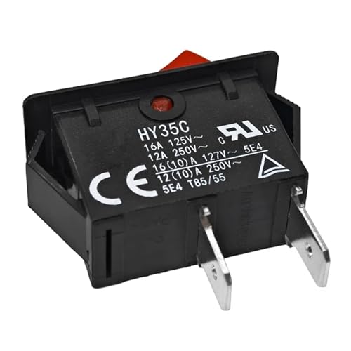 Interruptor de botón HY35C de 2 pines 16A y selector basculante de repuesto AC 125V 6
