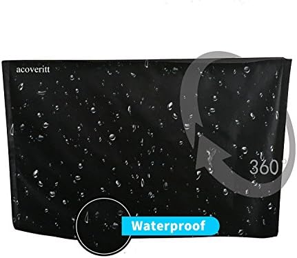 A1Cover Outdoor 40"-43" TV Set Cover,Scratch Resistant Liner Protect LED Screen Best-Compatible with Standard Mounts and Stands (Black) … - 3