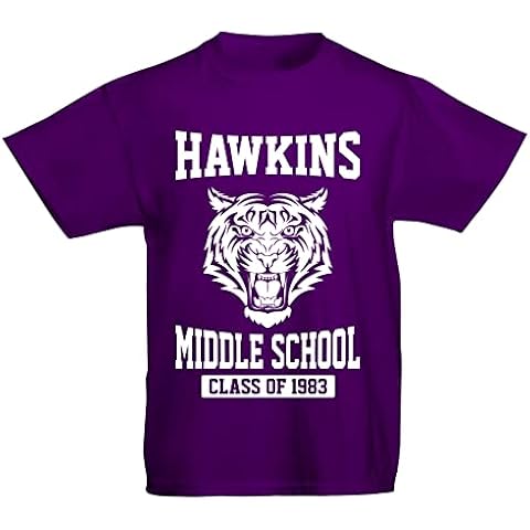 Flip Kids Hawkins Middle School T-Shirt Purple Cover