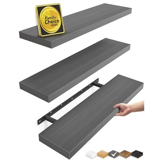 Rustic Floating Wall Shelves Set