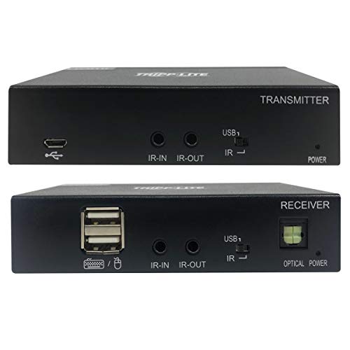 Image of Tripp Lite HDMI Over Cat6 Extender Kit w KVM Support 4K60Hz USB /IR PoC TAA (B127A-1A1-BHBH)