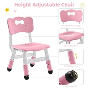 4 in 1 Kids Table and 2 Chairs Set with Storage, Toddler Table and Chair Set for Kids Ages 3-10, Graffiti & Building Blocks Double-Sided Tabletop (Pink, 2 Chairs) 4 in 1 Kids Table and 2 Chairs Set with Storage Toddler Table and Chair Set for Kids Ages 3 10 Graffiti Building Blocks Double Sided Tabletop Pink 2 Chairs