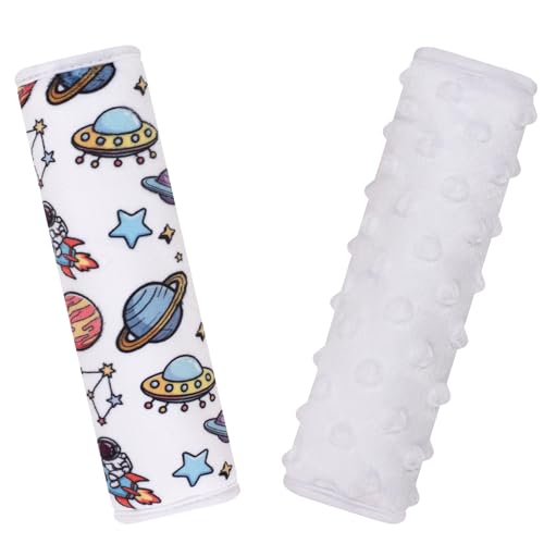 Image of Seat Belt Covers for Kids, 2 Pack Double-Sided Use Shoulder Pads for Kids