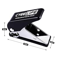 CyeeLife Dart Flight locher mit 100 stück O Ringe aus Metall,Dart zubehör,Markenqualität (Schwarz) – Ansicht 5