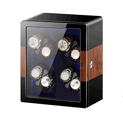 Remontoir automatique 8 montres en bois laqué piano et LED