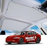 Black Orca 2025 Tesla Model 3 Sunshade for Tesla Model 3 Accessories No Sag Sun Protection Roof Shade Heat Insulation Foldable Roof Sun Shade Car Accessories 2024-2025