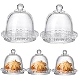 LIGIGWASH 5 Stück Teiliges Transparentes Tortenglocken Hitze und Kältebeständig Dickes Modernes Design Vielseitiger Schutz für Kuchen und Desserts Praktische Küchenabdeckung