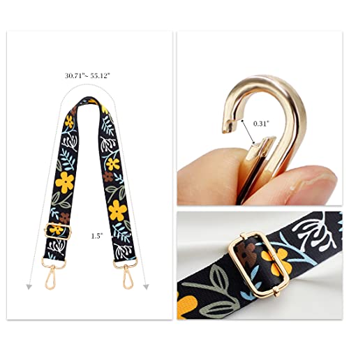 Image of TANOSII Wide Purse Strap Adjustable Replacement Shoulder Crossbody Strap Handbag Strap
