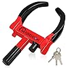 MAIKEHIGH Wheel Clamp, Heavy Duty Wheel Clamp Lock 9 Holes Extendable Anti-Theft Locking for Cars, Caravans, Trailers, Motorhome, Van- with 3 Keys