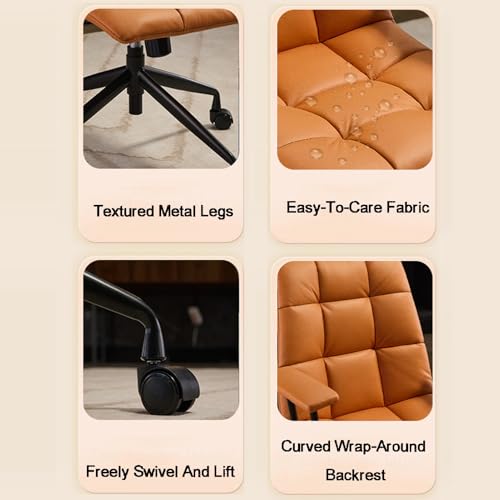 Chaise de jeu pivotante pour ordinateur fauteuil de bureau hauteur réglable