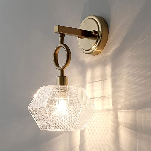 Lámpara de pared de vidrio moderna con aplique interior base E14 sala 4