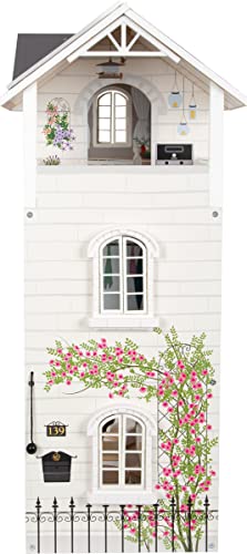 Image of Small Foot Wooden Toys Urban Villa Doll House Playset Collection Designed for Children Ages 3+ Years, Gray (11802), 82 x 51.1 x 15 cm