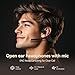 CXK Open Ear Headphones with Mic, Wireless Headset with AI Noise Cancellation Microphone Bluetooth 5.3 Bluetooth Headset with Mic Air Conduction Headphones for Work Call Meeting Driving
