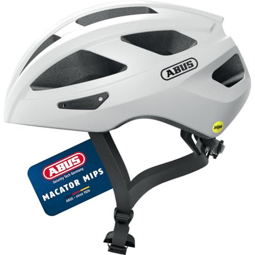 ABUS Rennradhelm Macator MIPS - Fahrradhelm für Einsteiger mit Schirm -...