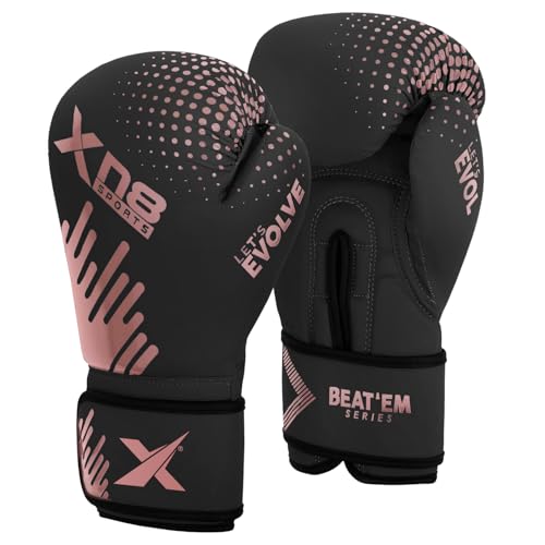 Xn8 Sport boxningshandskar för sparring träning MMA kämpande boxningssäck muay thailändska handskar lamina dölja läder kickboxningshandskar för män kvinnor kampsport träning 295 g 340 ml 46 ml box