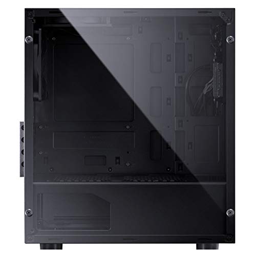 GABINETE MID-TOWER TERRA 2 FANS COM LATERAL ACRÍLICA PRETO - TERPT2FCA - PCYES