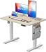 Produktbild Marsail Höhenverstellbarer Schreibtisch, Elektrischer Höhenverstellbarer Schreibtisch mit Storage Tasche, Stehpult für Home Office Computertisch