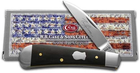 CASE XX Black Canvas Tony Bose Signature Sway Back Gent Stainless Pocket Knife