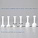 Universal White Plastic Toilet Seat Hinge Bolt Screw For Top Mounting Toilet Seat Hinges - Downlock Nuts Can Slip Over Bolts Threads for Rapid Installation without Screwing in