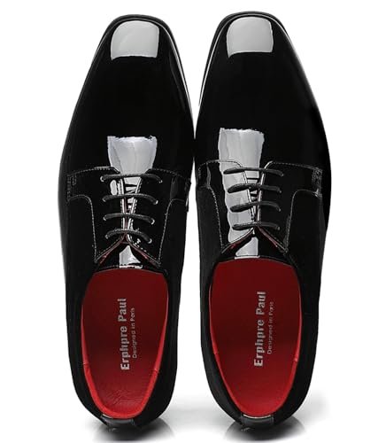 Men's Blake Oxfords Patent Leather Comfortable Dress Wedding Party Shoes4