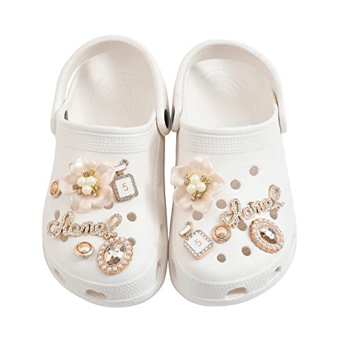 BIL-YOPIN Bling Shoe Charms Jewelry Diamond Shoe Decoration Fashion Crystal Shoe Charms for Women Girls Party Favors Birthday Gifts